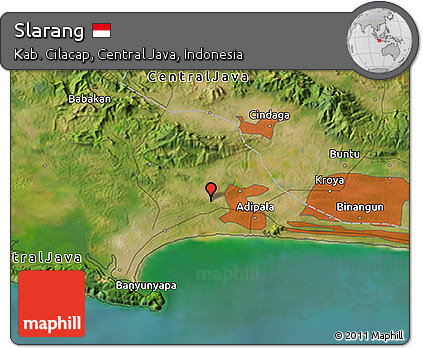 Satellite 3D Map of Slarang