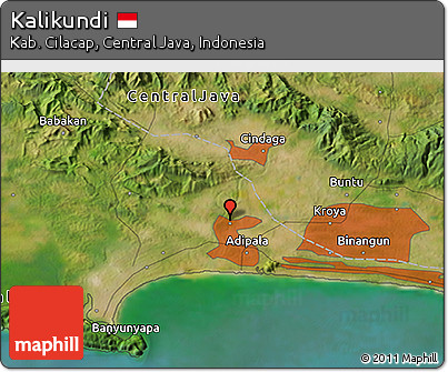 Satellite 3D Map of Kalikundi