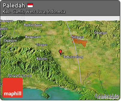 Satellite 3D Map of Paledah