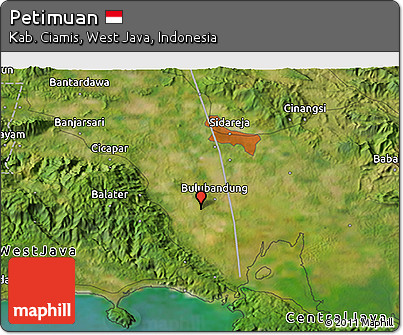Satellite 3D Map of Petimuan