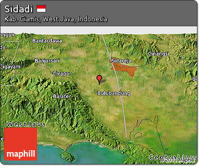 Satellite 3D Map of Sidadi