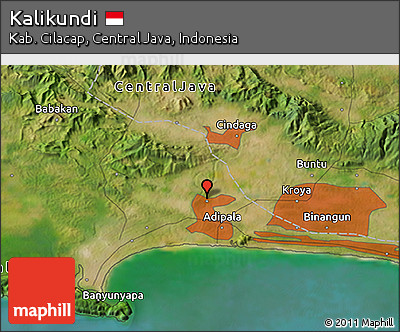 Satellite 3D Map of Kalikundi