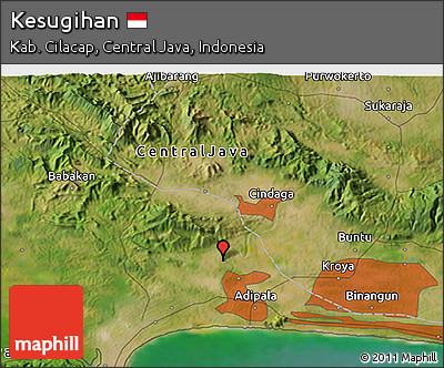 Satellite 3D Map of Kesugihan