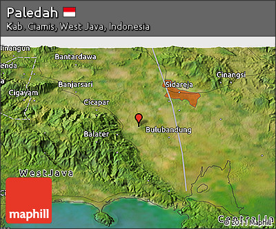 Satellite 3D Map of Paledah