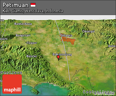 Satellite 3D Map of Petimuan