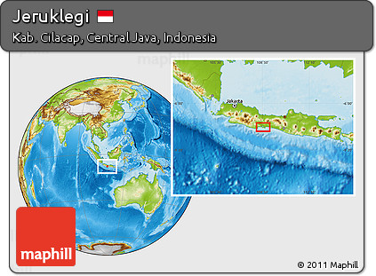 Physical Location Map of Jeruklegi