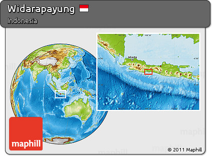 Physical Location Map of Widarapayung