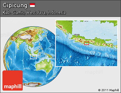 Physical Location Map of Cipicung