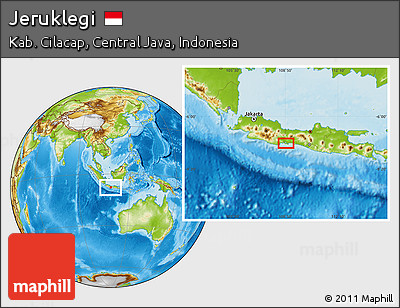 Physical Location Map of Jeruklegi
