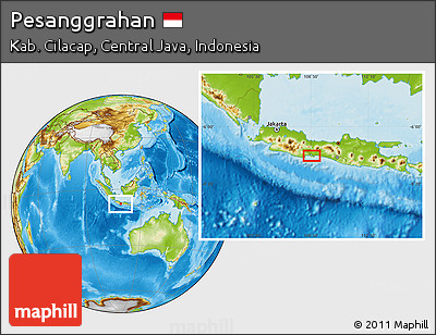 Physical Location Map of Pesanggrahan