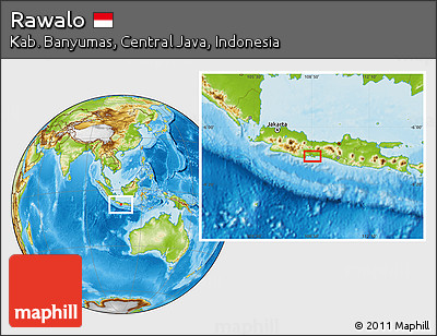 Physical Location Map of Rawalo