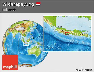 Physical Location Map of Widarapayung