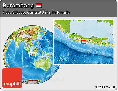 Physical Location Map of Berambang