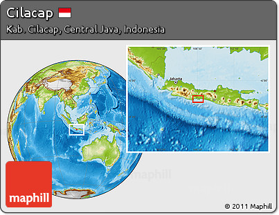 Physical Location Map of Cilacap