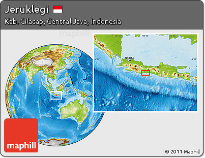 Physical Location Map of Jeruklegi