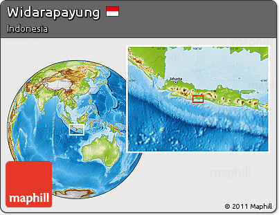 Physical Location Map of Widarapayung
