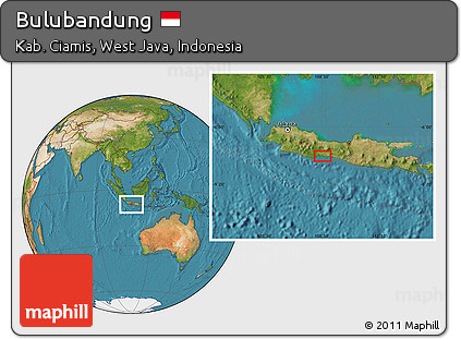 Satellite Location Map of Bulubandung