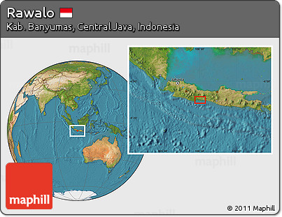 Satellite Location Map of Rawalo