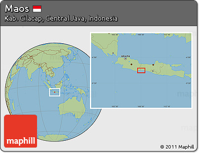 Savanna Style Location Map of Maos