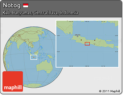 Savanna Style Location Map of Notog