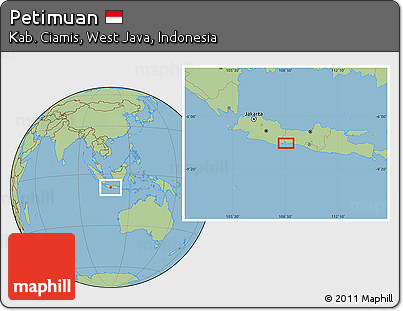 Savanna Style Location Map of Petimuan