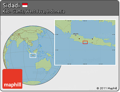 Savanna Style Location Map of Sidadi