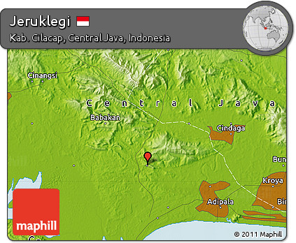Physical Map of Jeruklegi