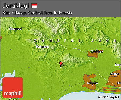 Physical Map of Jeruklegi