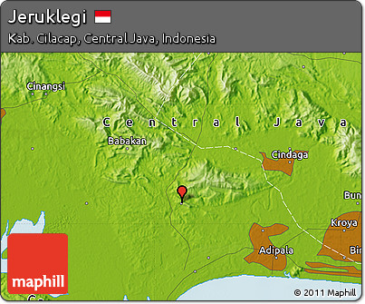 Physical Map of Jeruklegi