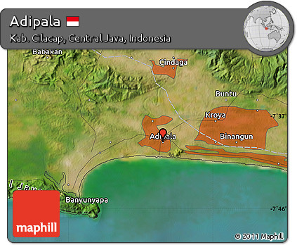 Satellite Map of Adipala