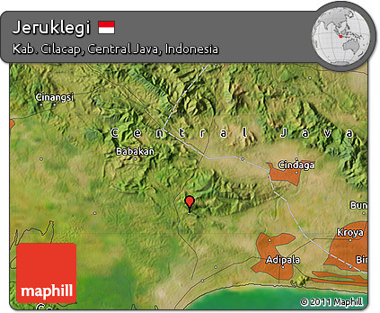 Satellite Map of Jeruklegi