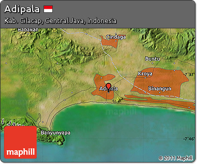 Satellite Map of Adipala