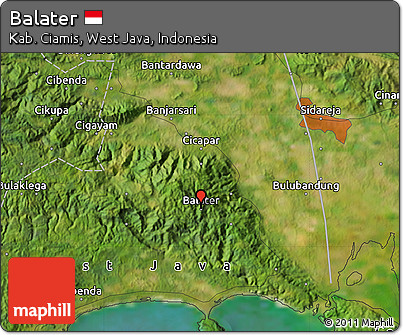 Satellite Map of Balater