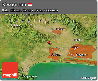 Satellite Map of Kesugihan