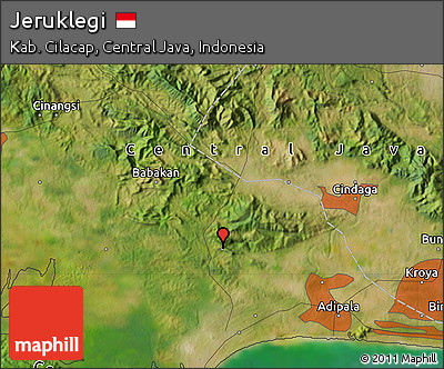 Satellite Map of Jeruklegi