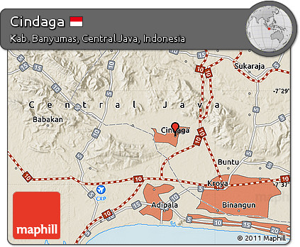 Shaded Relief Map of Cindaga