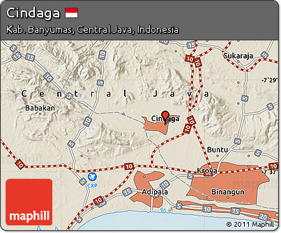 Shaded Relief Map of Cindaga