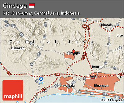Shaded Relief Map of Cindaga