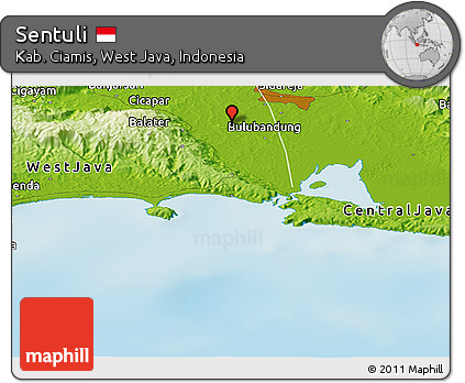 Physical Panoramic Map of Sentuli