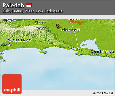 Physical Panoramic Map of Paledah