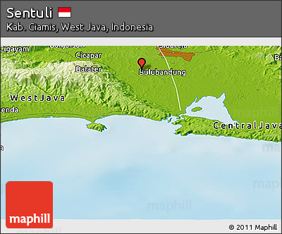 Physical Panoramic Map of Sentuli
