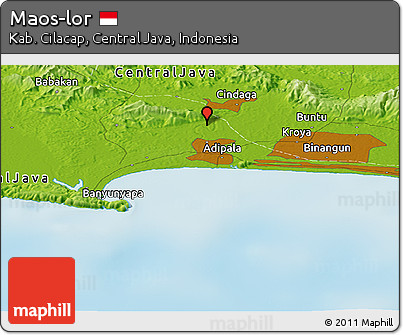 Physical Panoramic Map of Maos-lor