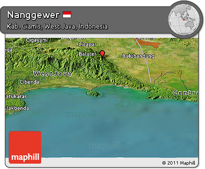 Satellite Panoramic Map of Nanggewer