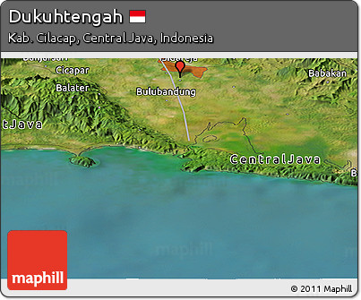 Satellite Panoramic Map of Dukuhtengah
