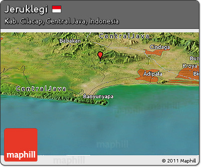 Satellite Panoramic Map of Jeruklegi