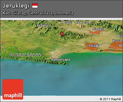Satellite Panoramic Map of Jeruklegi