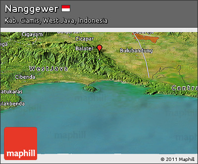 Satellite Panoramic Map of Nanggewer