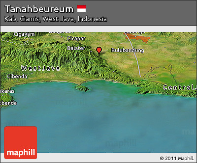 Satellite Panoramic Map of Tanahbeureum