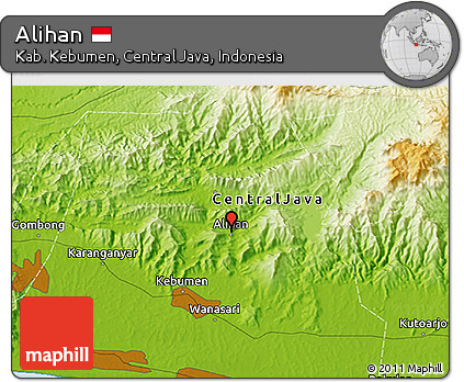 Physical 3D Map of Alihan