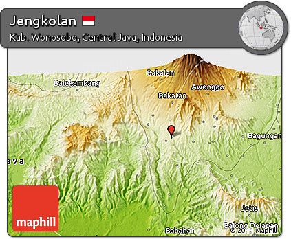 Physical 3D Map of Jengkolan